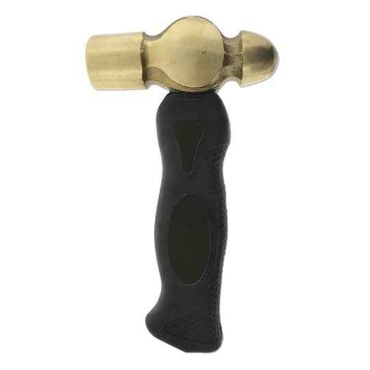 The Beadsmith&#xAE; 1lb. Brass Ergo Handle Hammer